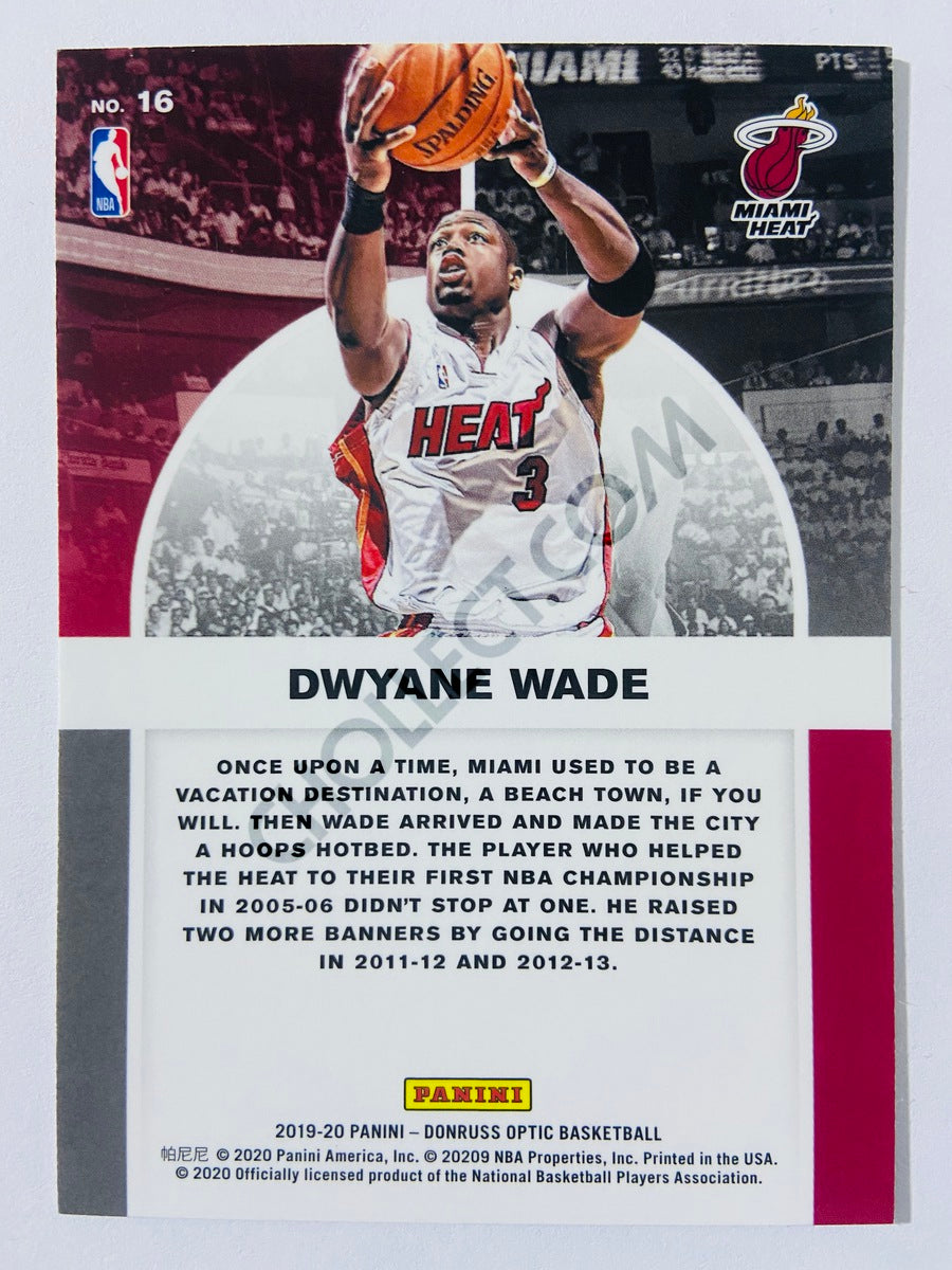 Dwyane Wade - Miami Heat 2019-20 Panini Donruss Optic Winner Stays #16