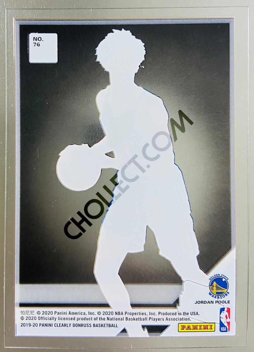 Jordan Poole - Golden State Warriors 2019-20 Panini Donruss Clearly Rated Rookie #76