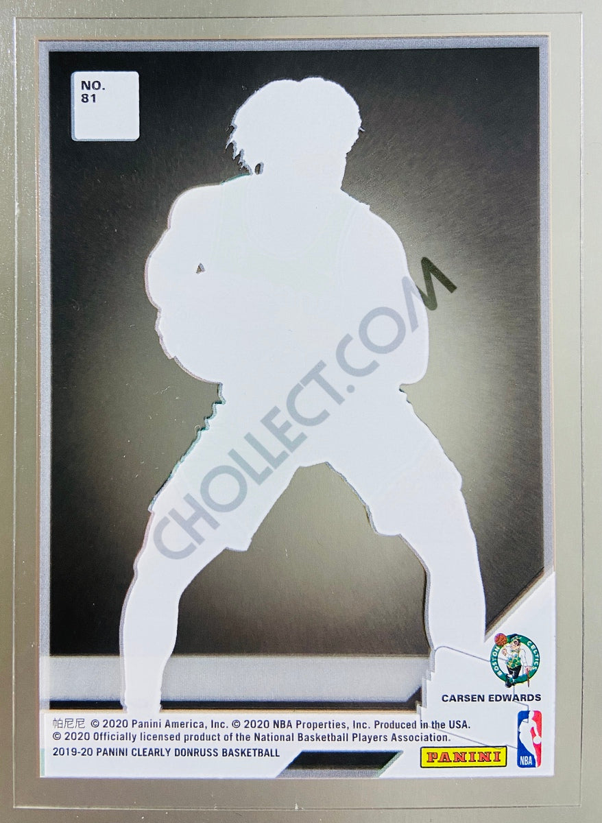 Carsen Edwards - Boston Celtics 2019-20 Panini Donruss Clearly Rated Rookie #81