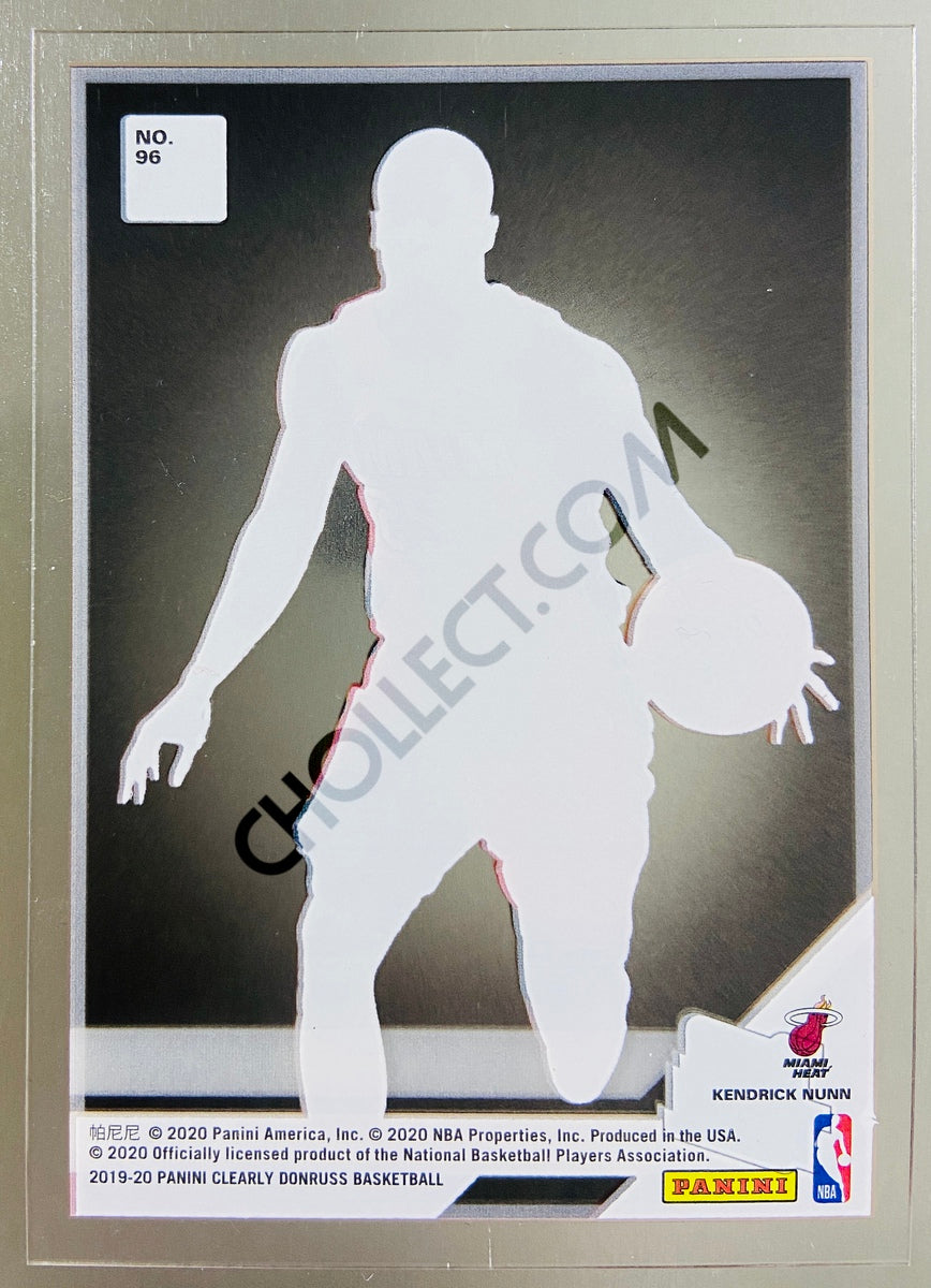 Kendrick Nunn - Miami Heat 2019-20 Panini Donruss Clearly Rated Rookie #96