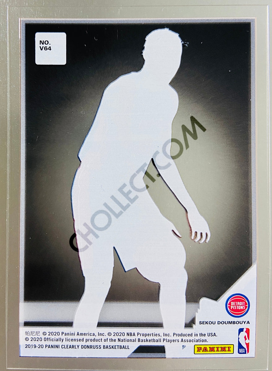 Sekou Doumbouya - Detroit Pistons 2019-20 Panini Donruss Clearly Rated Rookie Variation #V64