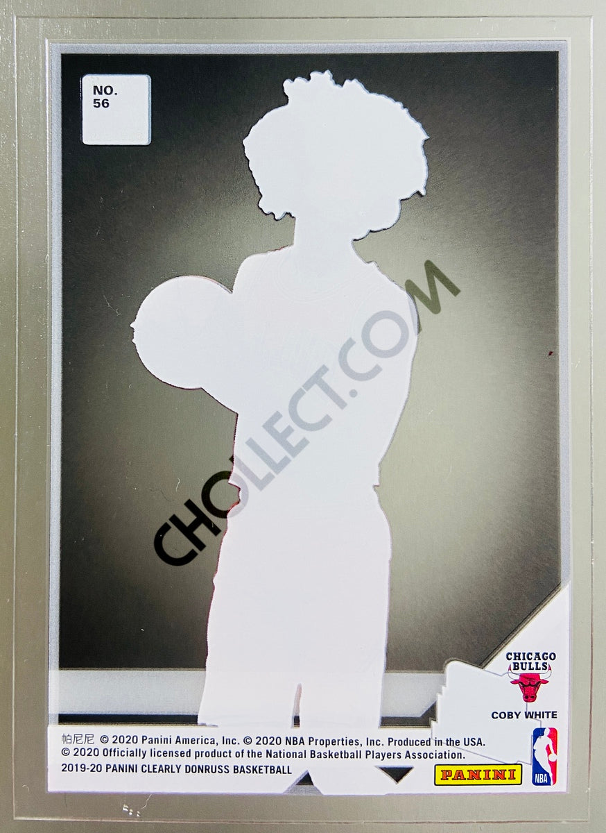 Coby White - Chicago Bulls 2019-20 Panini Donruss Clearly Gold Parallel Rated Rookie #56