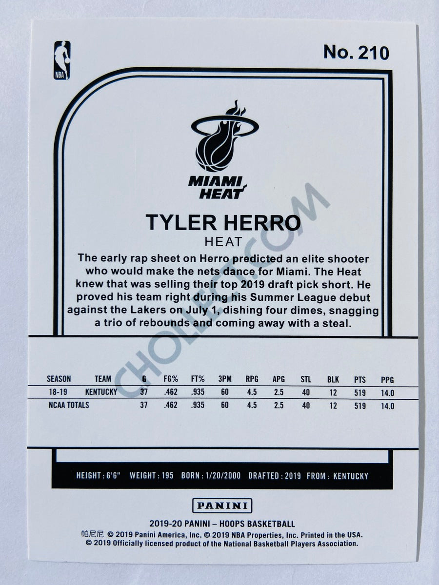 Tyler Herro - Miami Heat 2019-20 Panini Hoops RC Rookie #210