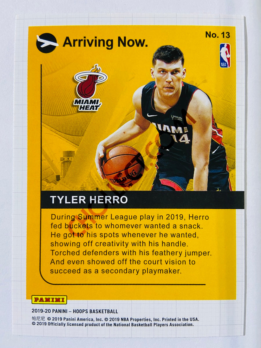 Tyler Herro - Miami Heat 2019-20 Panini Hoops Arriving Now Holo Parallel Insert Rookie Card #13