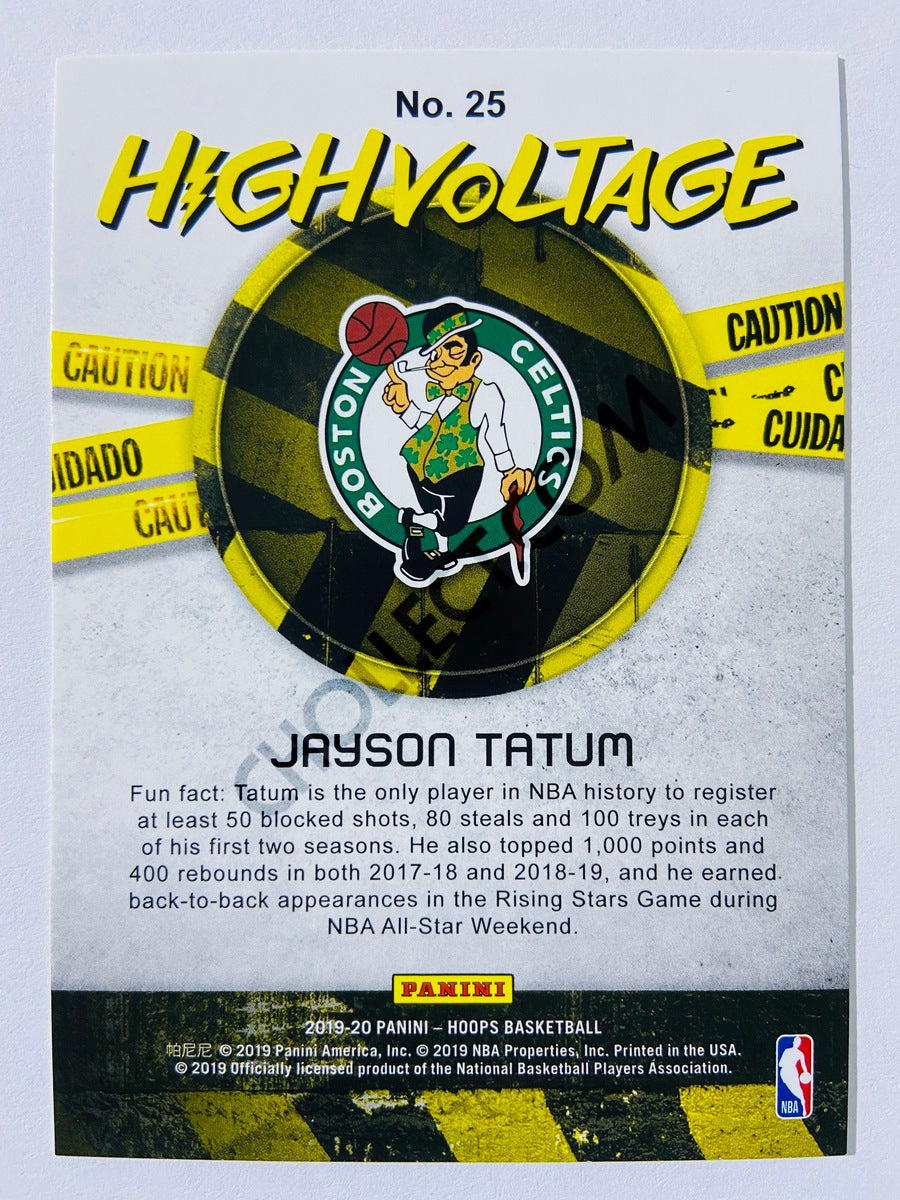 Jayson Tatum - Boston Celtics 2019-20 Panini Hoops High Voltage #25