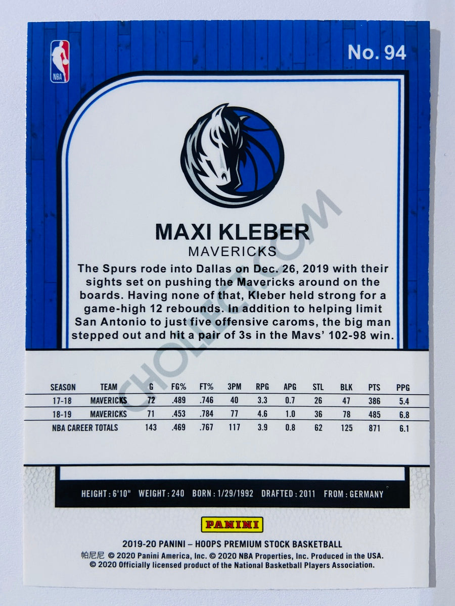 Maxi Kleber - Dallas Mavericks 2019-20 Panini Hoops Premium Stock #94