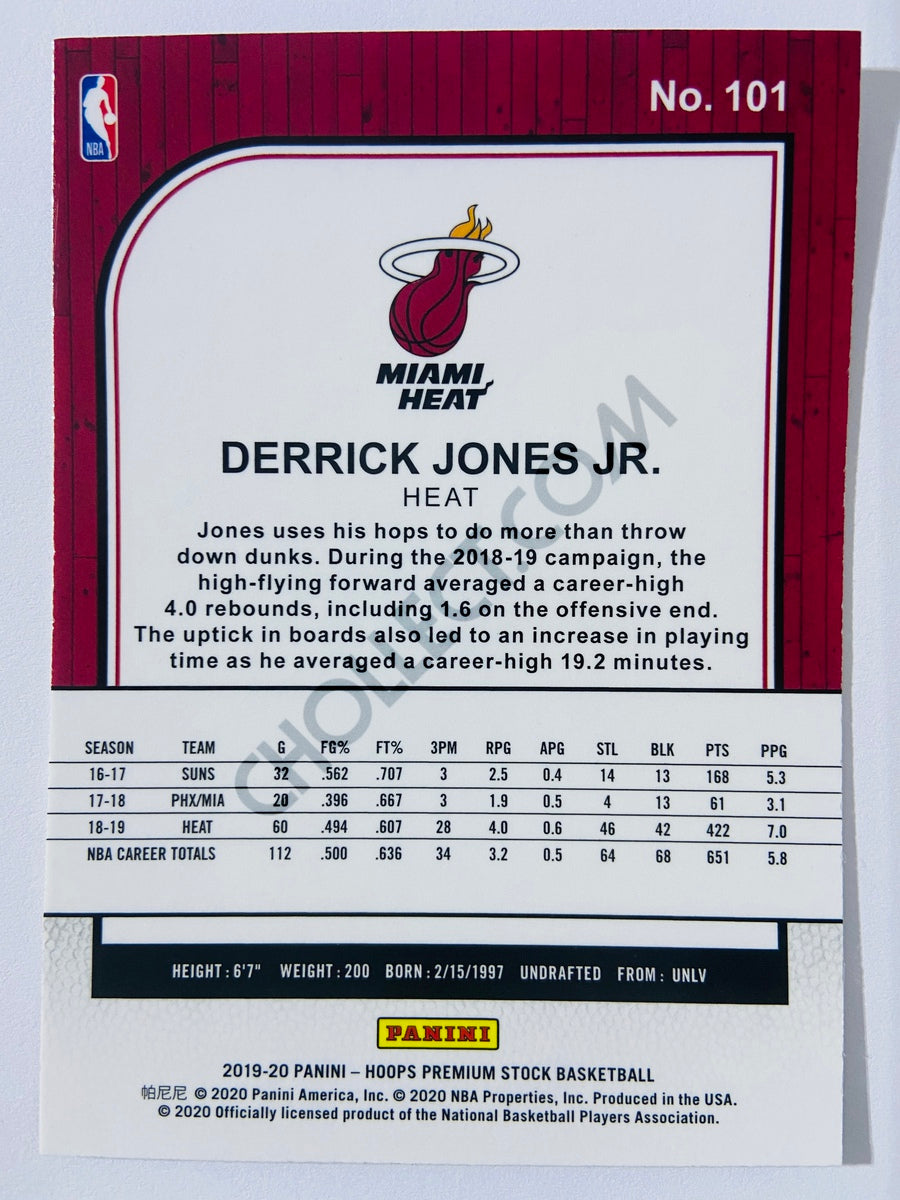 Derrick Jones Jr. - Miami Heat 2019-20 Panini Hoops Premium Stock #101
