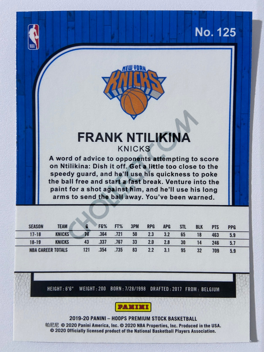 Frank Ntilikina - New York Knicks 2019-20 Panini Hoops Premium Stock #125