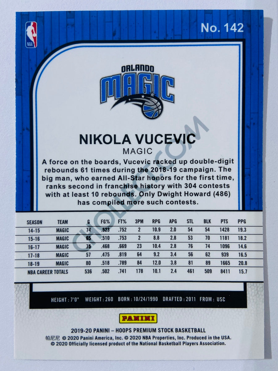 Nikola Vucevic - Orlando Magic 2019-20 Panini Hoops Premium Stock #142