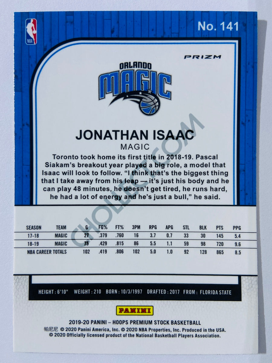 Jonathan Isaac - Orlando Magic 2019-20 Panini Hoops Premium Stock Green Parallel #141