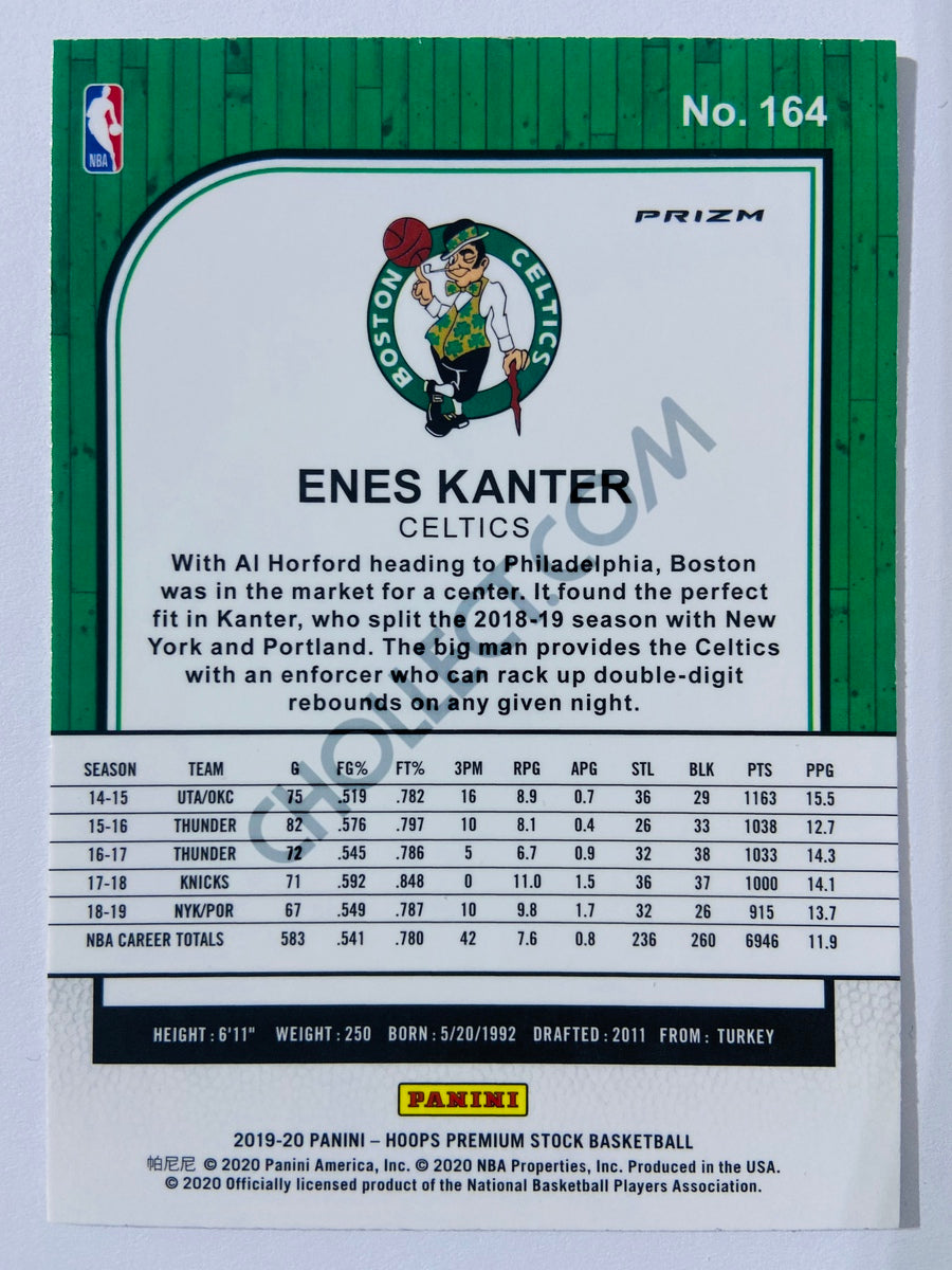 Enes Kanter - Boston Celtics 2019-20 Panini Hoops Premium Stock Red Parallel #164