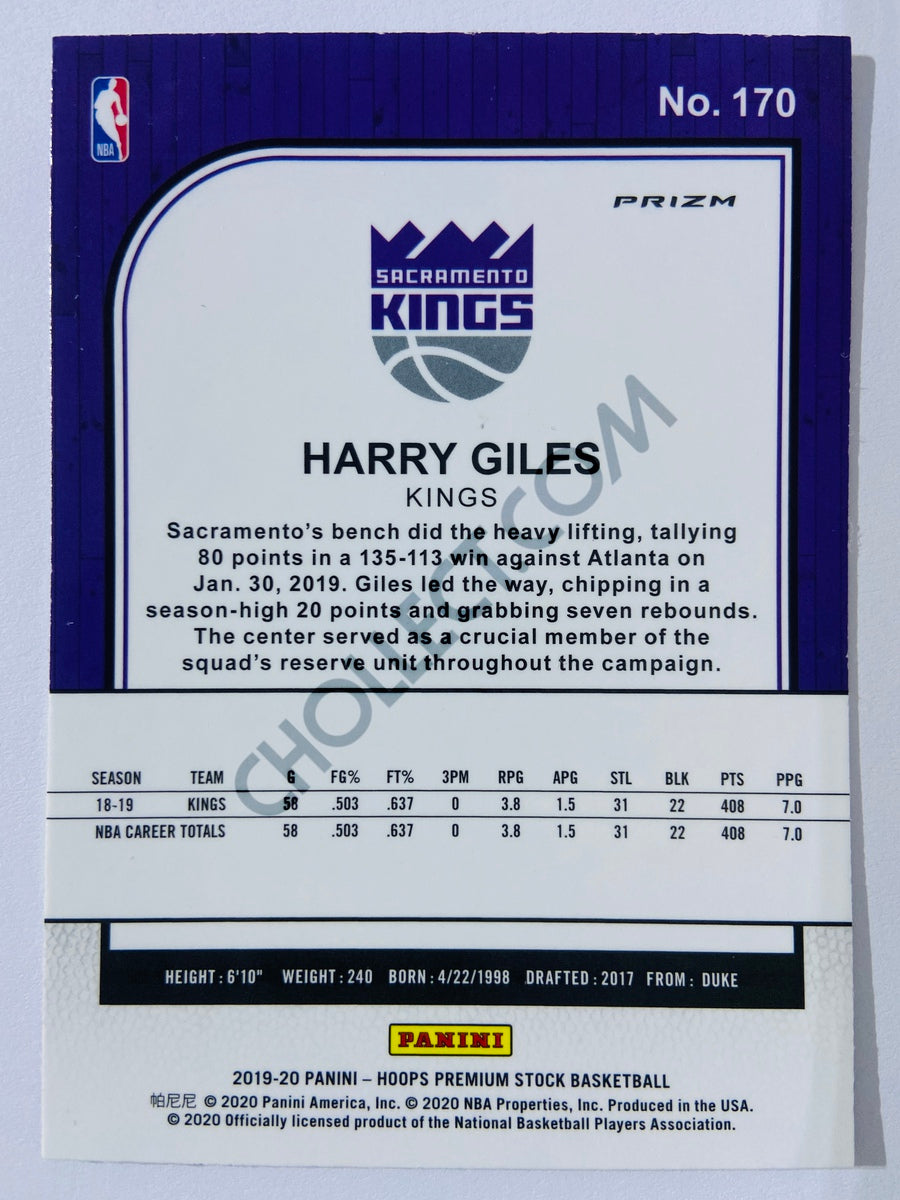 Harry Giles III - Sacramento Kings 2019-20 Panini Hoops Premium Stock Mojo Silver Parallel #170