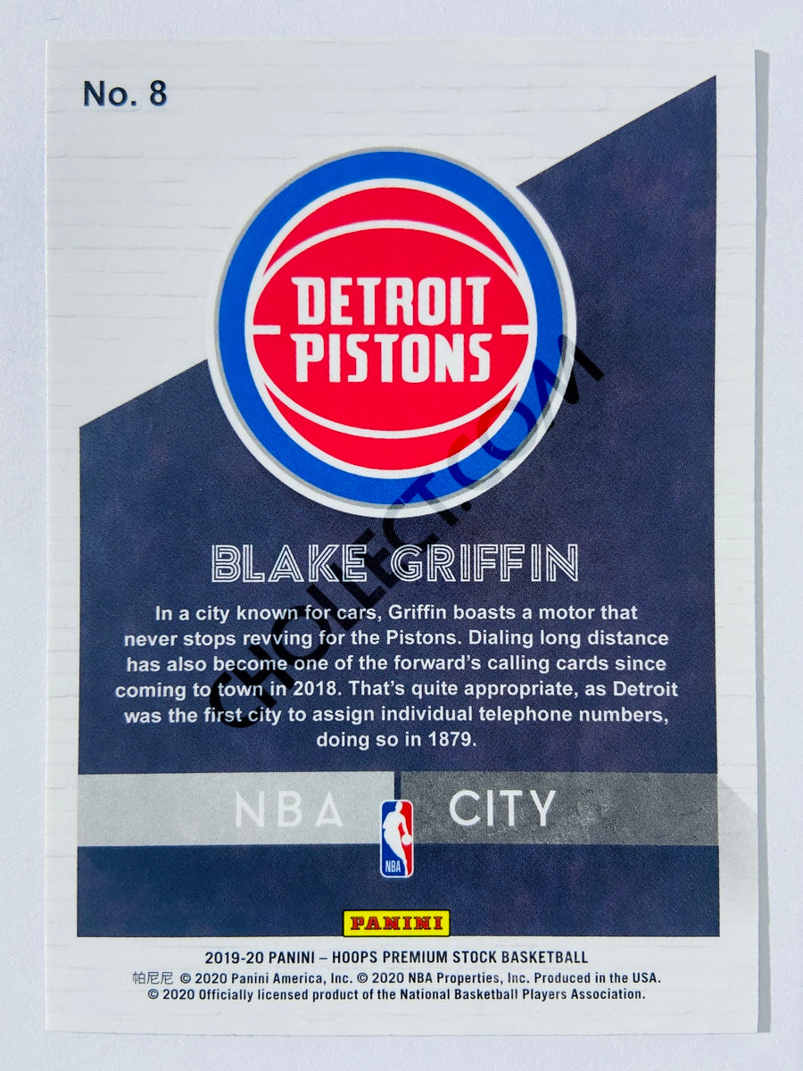 Blake Griffin - Detroit Pistons 2019-20 Panini Hoops Premium Stock NBA City Insert #8