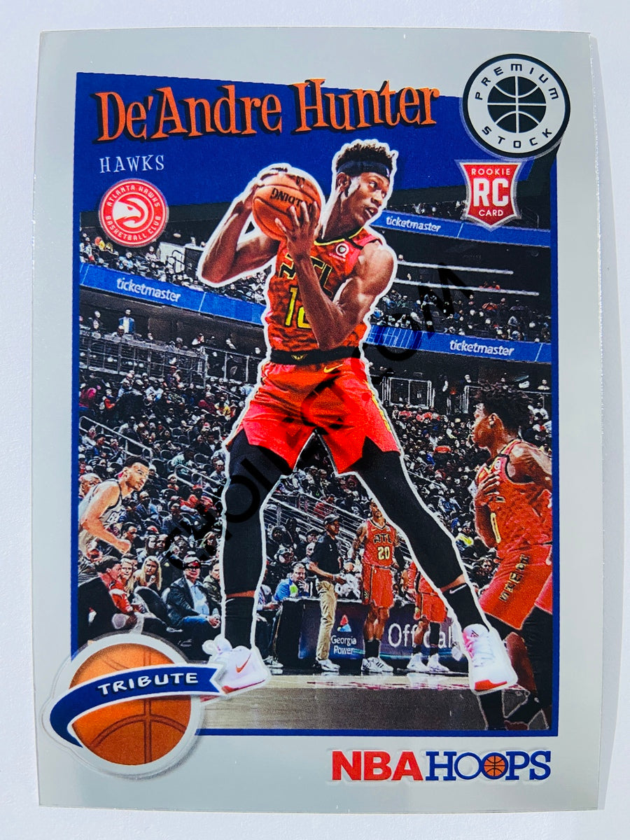 De'Andre Hunter - Atlanta Hawks 2019-20 Panini Hoops Premium Stock Tribute RC Rookie #299