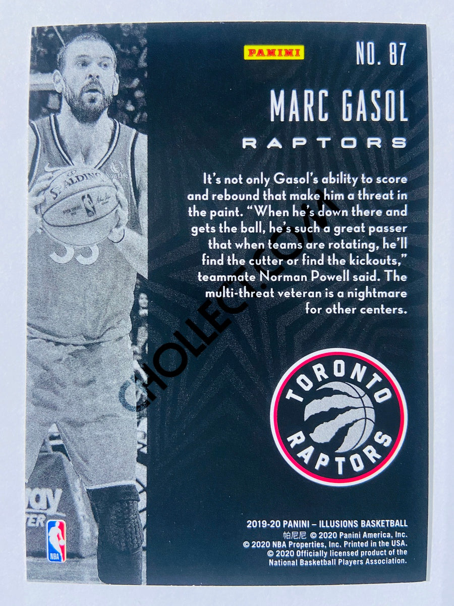Marc Gasol - Toronto Raptors 2019-20 Panini Illusions #87