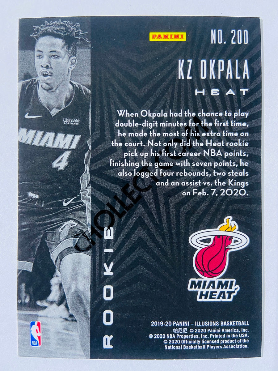 KZ Okpala - Miami Heat 2019-20 Panini Illusions Orange Parallel RC Rookie #200