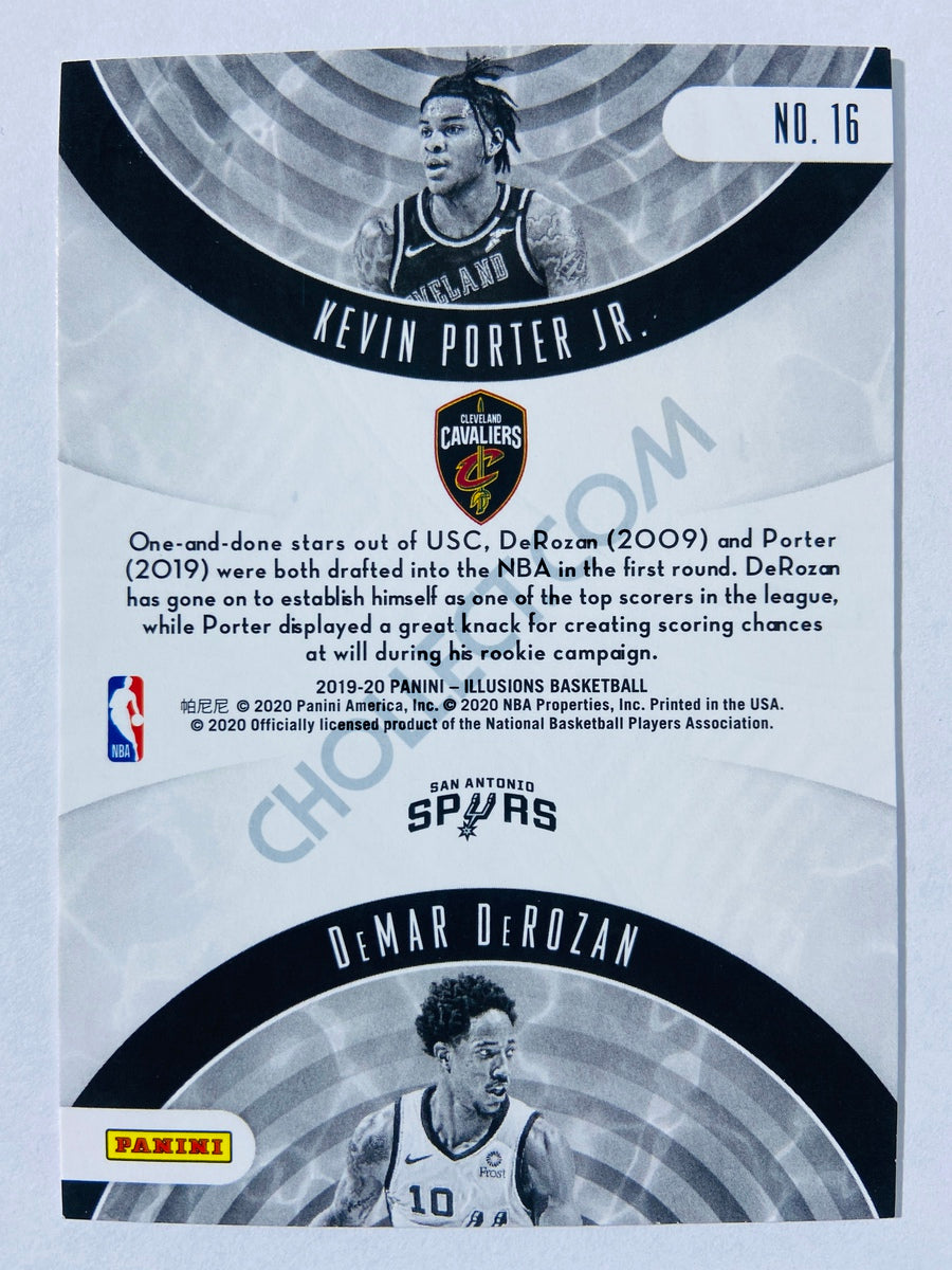 Kevin Porter Jr. / DeMar DeRozan - Cleveland Cavaliers / San Antonio Spurs 2019-20 Panini Illusions Rookie Reflections #16