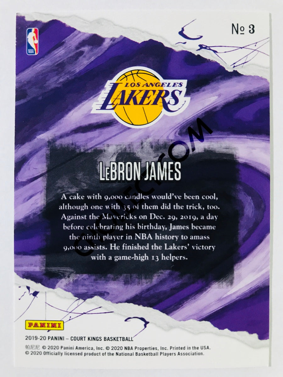 LeBron James - Los Angeles Lakers 2019-20 Panini Court Kings #3