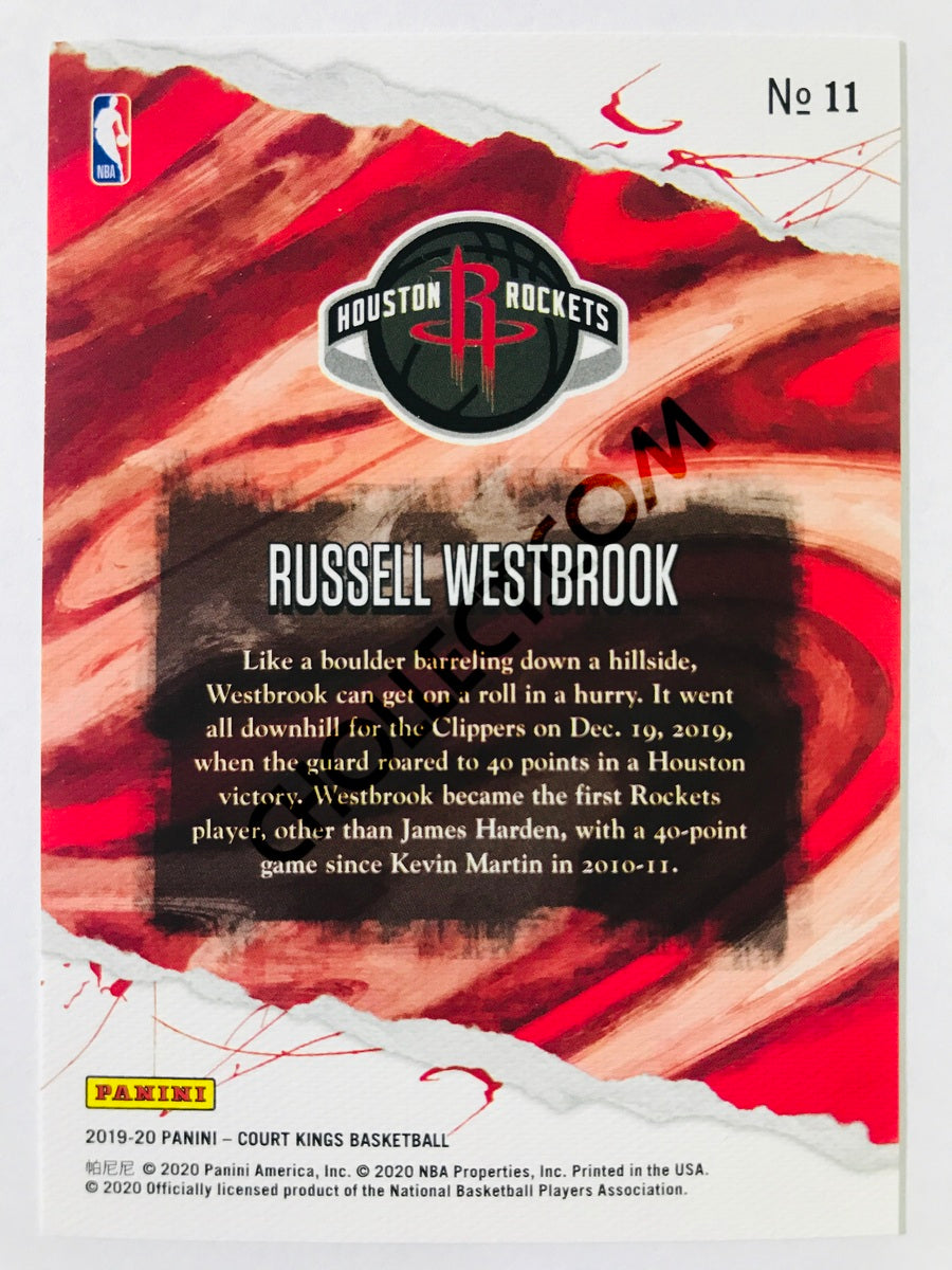 Russell Westbrook - Houston Rockets 2019-20 Panini Court Kings #11