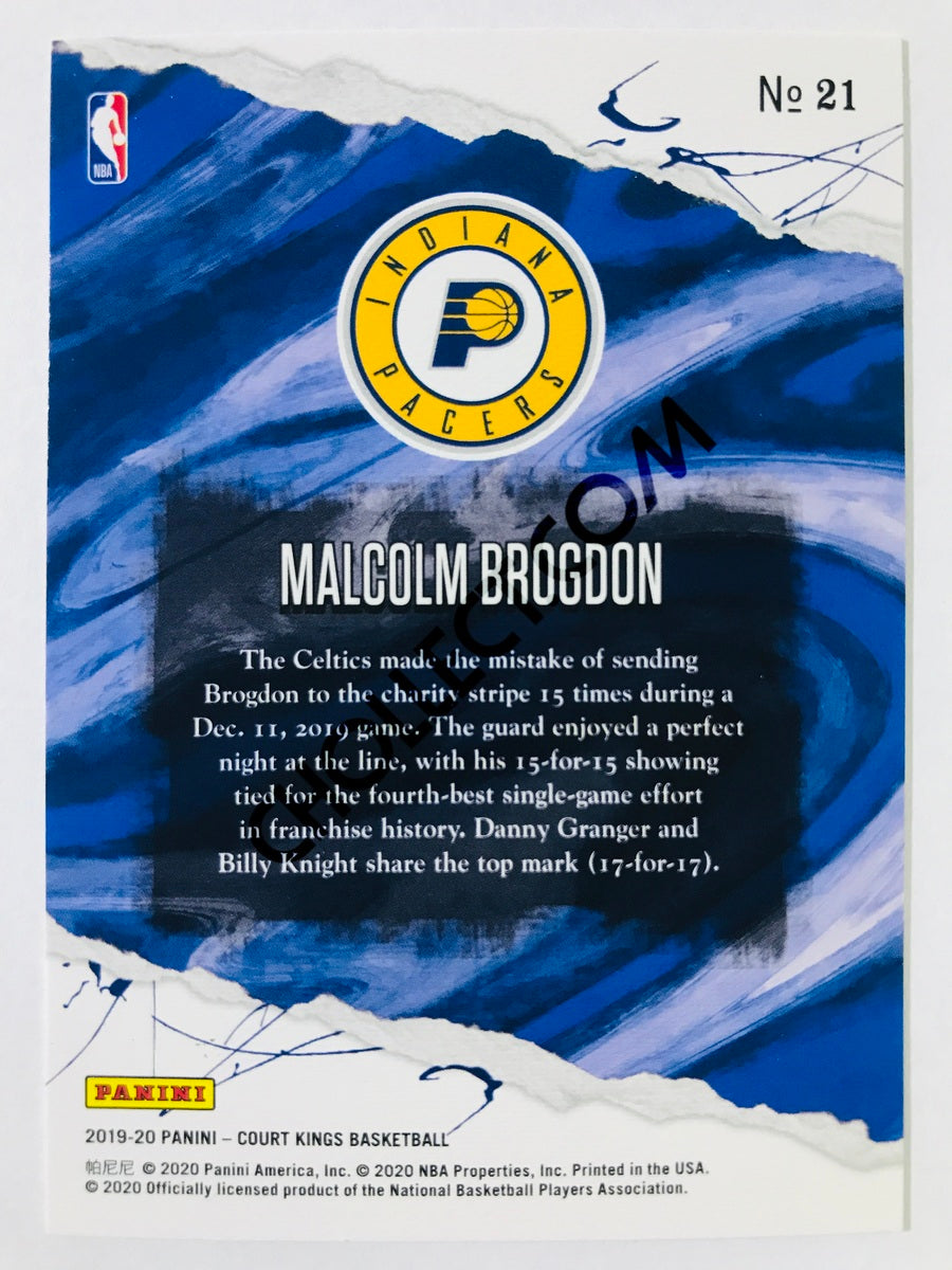Malcolm Brogdon - Indiana Pacers 2019-20 Panini Court Kings #21