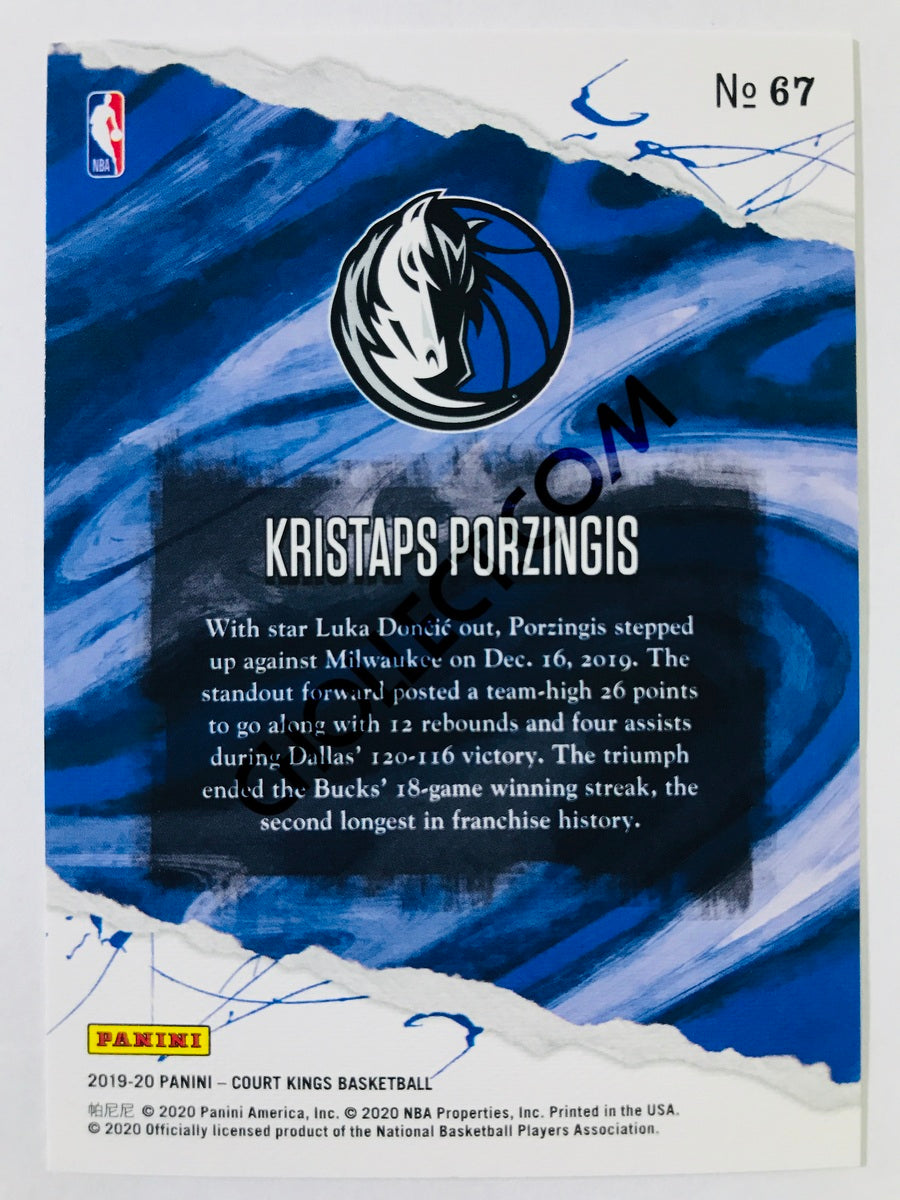 Kristaps Porzingis - Dallas Mavericks 2019-20 Panini Court Kings #67