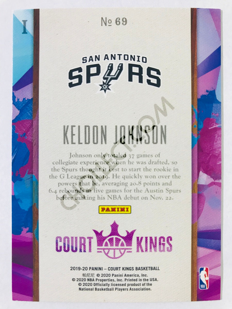 Keldon Johnson - San Antonio Spurs 2019-20 Panini Court Kings RC Rookie Level I #69