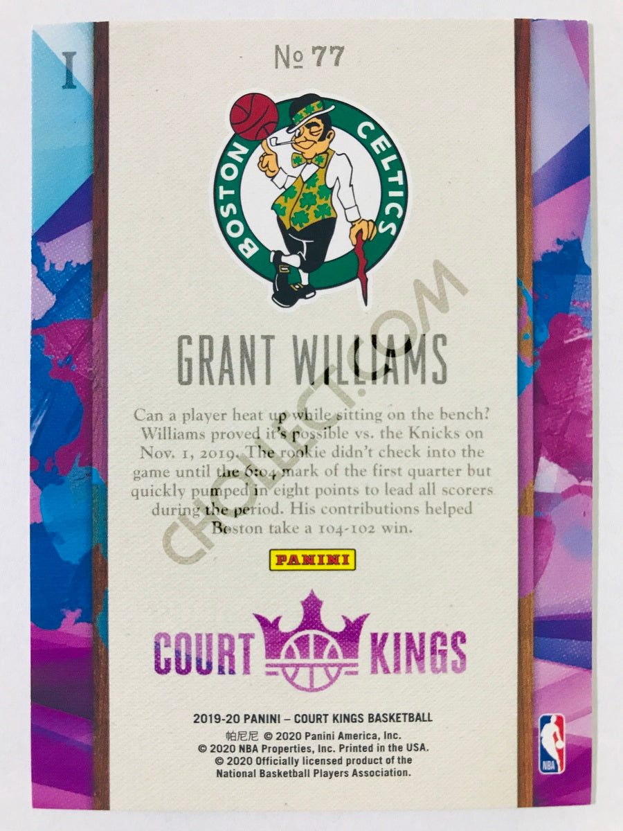 Grant Williams - Boston Celtics 2019-20 Panini Court Kings RC Rookie Level I #77