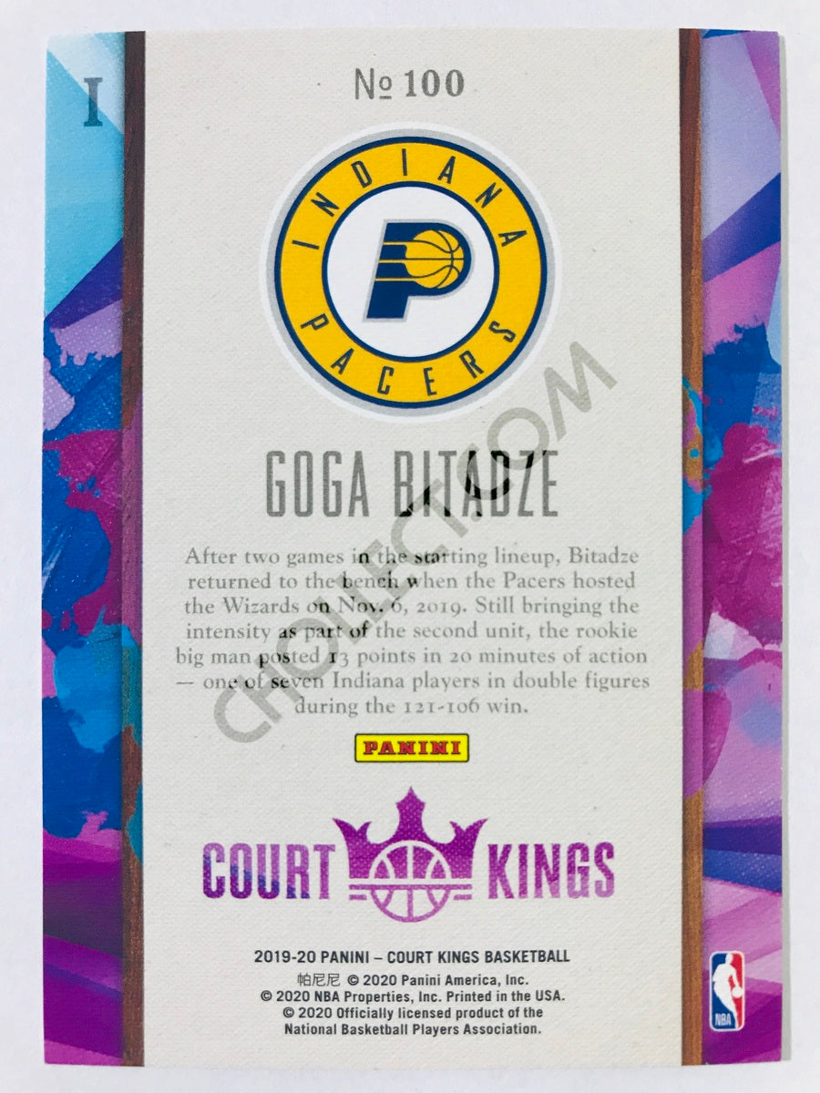 Goga Bitadze - Indiana Pacers 2019-20 Panini Court Kings RC Rookie Level I #100