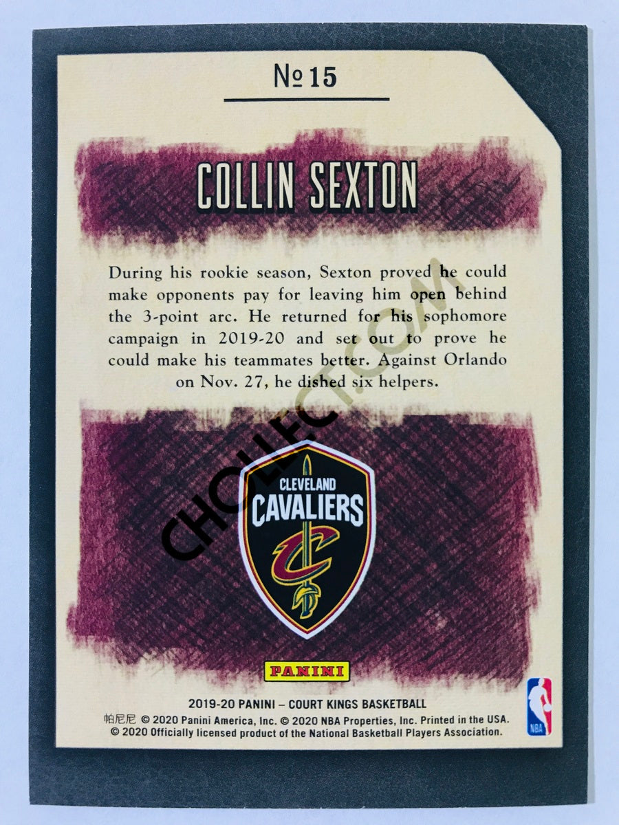 Collin Sexton - Cleveland Cavaliers 2019-20 Panini Court Kings Cross-Hatching Handles Insert #15