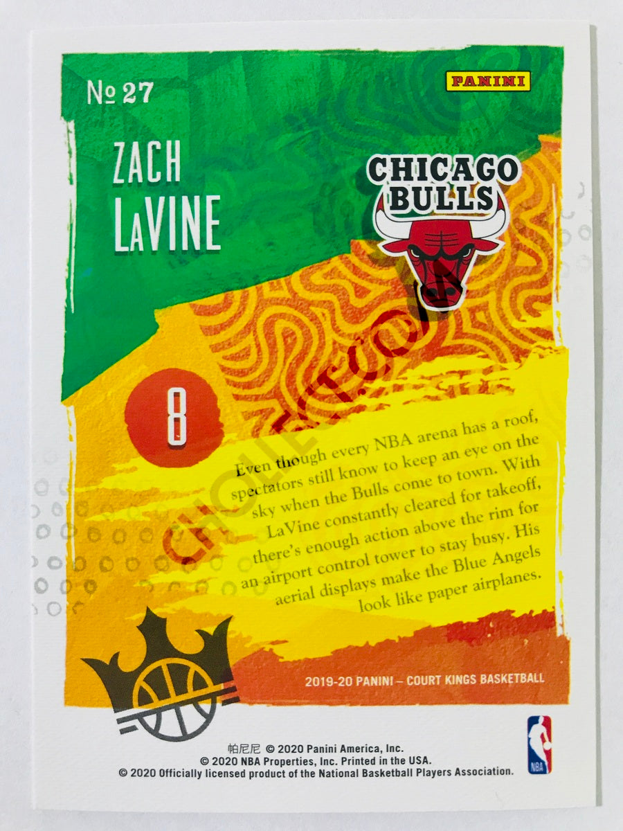 Zach LaVine - Chicago Bulls 2019-20 Panini Court Kings Modern Strokes Insert #27