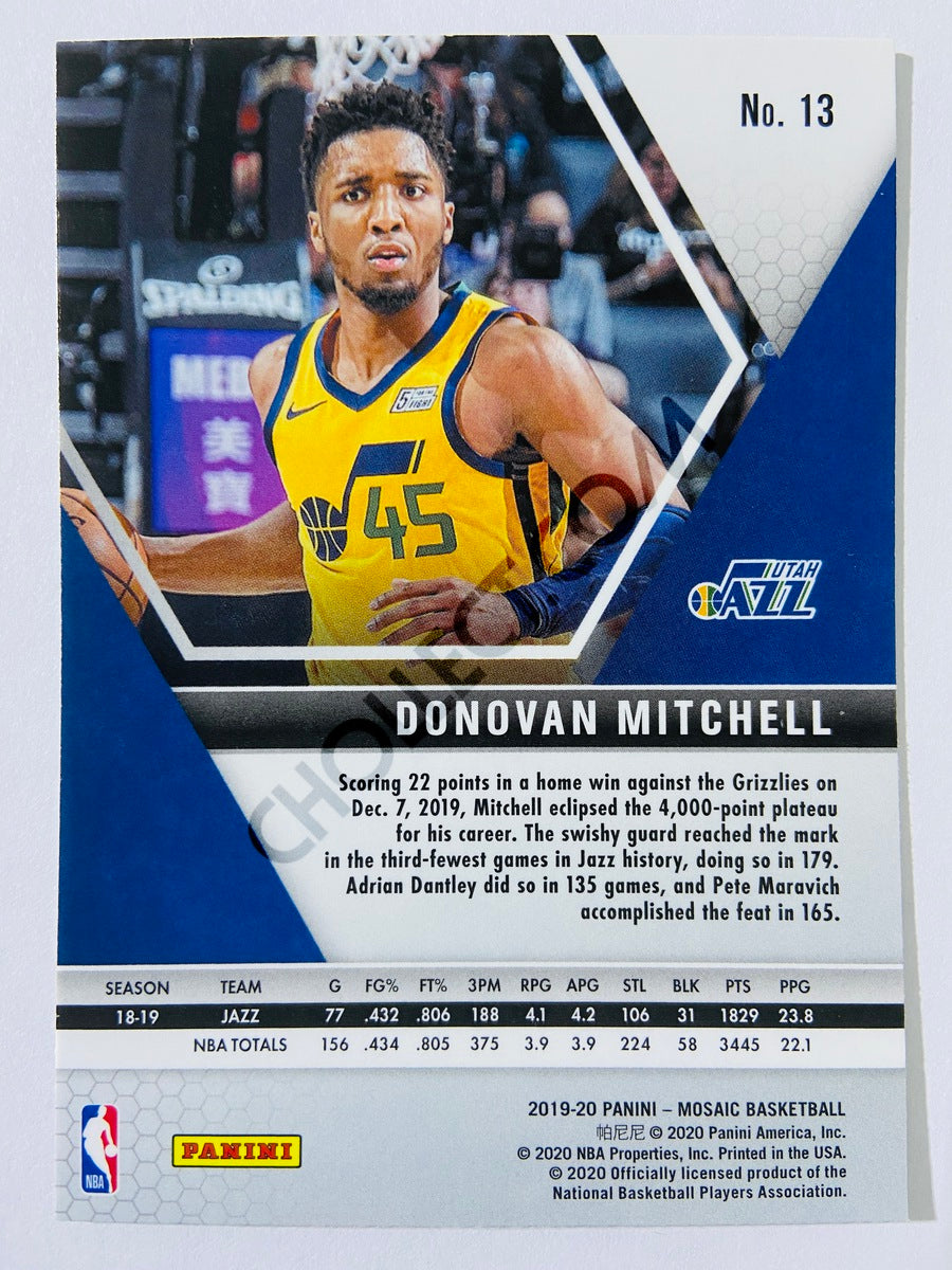 Donovan Mitchell - Utah Jazz 2019-20 Panini Mosaic #13