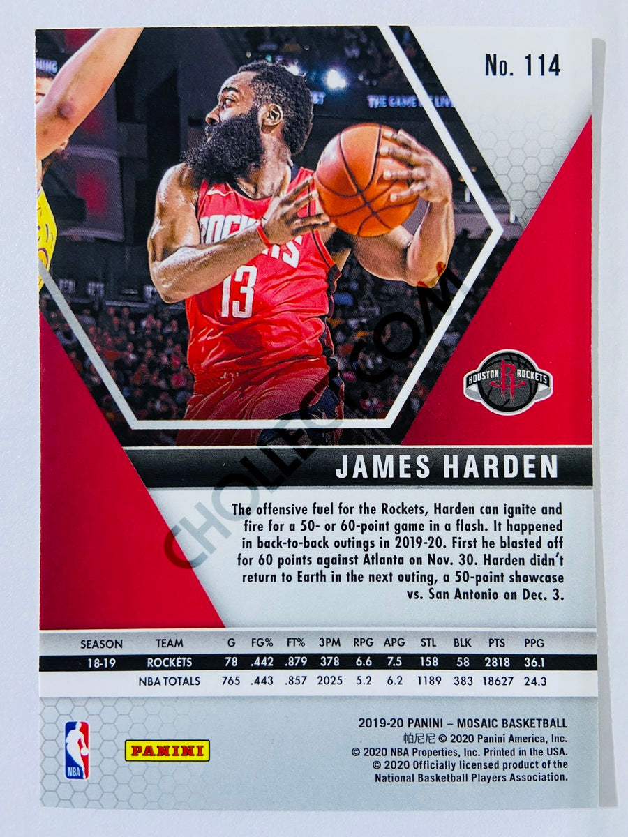 James Harden - Houston Rockets 2019-20 Panini Mosaic #114