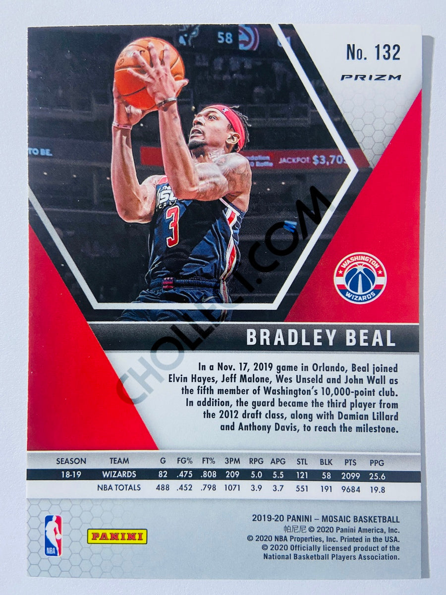 Bradley Beal - Washington Wizards 2019-20 Panini Mosaic Silver Parallel #132