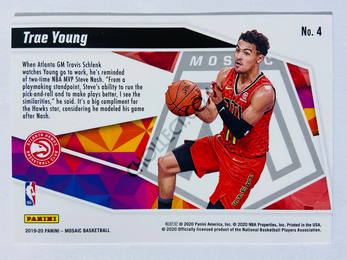 Trae Young - Atlanta Hawks 2019-20 Panini Mosaic Give and Go Insert #4