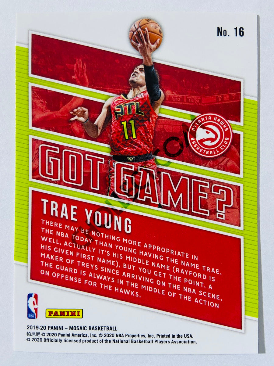 Trae Young - Atlanta Hawks 2019-20 Panini Mosaic Got Game? Insert #16