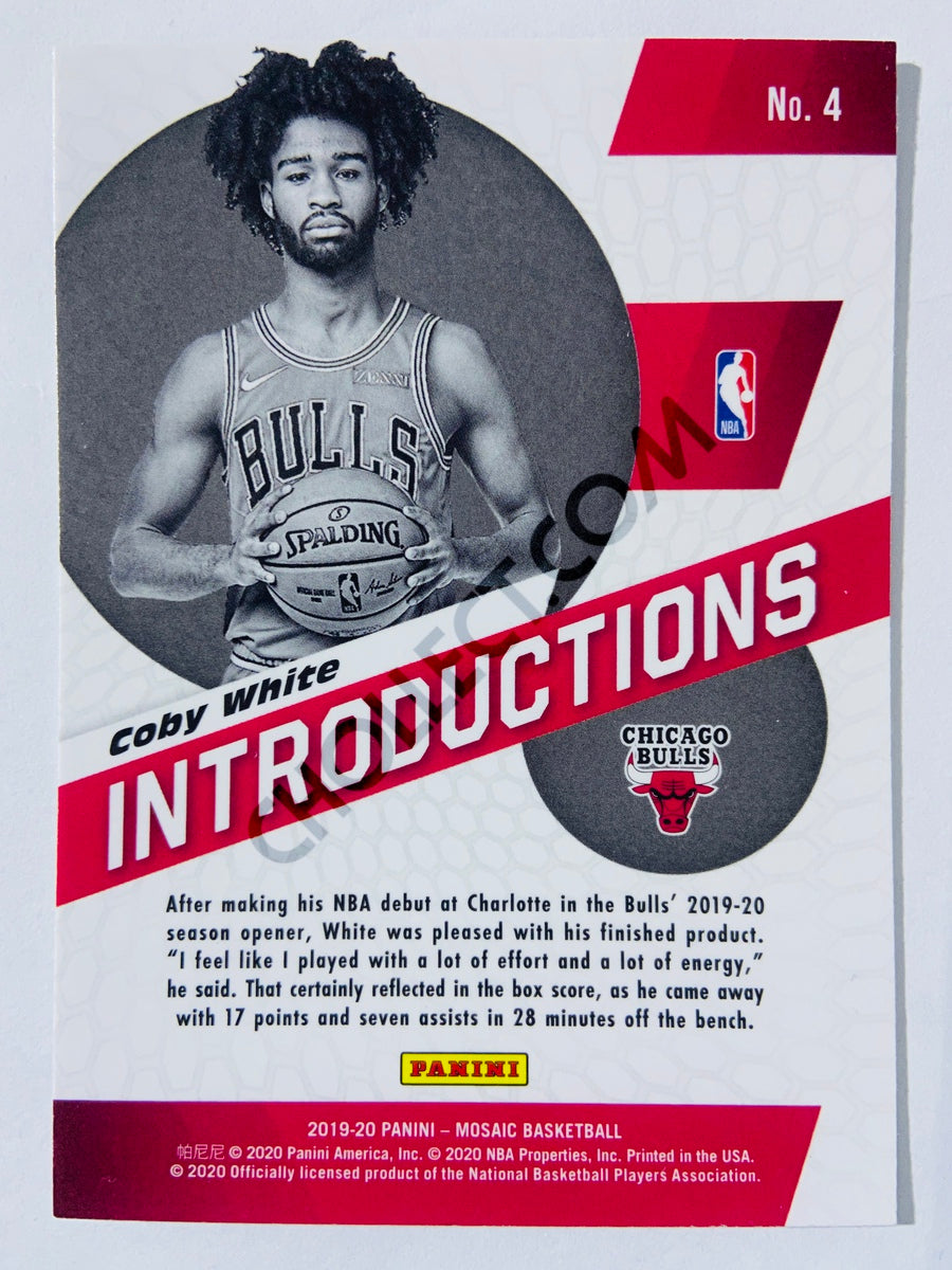 Coby White - Chicago Bulls 2019-20 Panini Mosaic Introductions Rookie Card #4