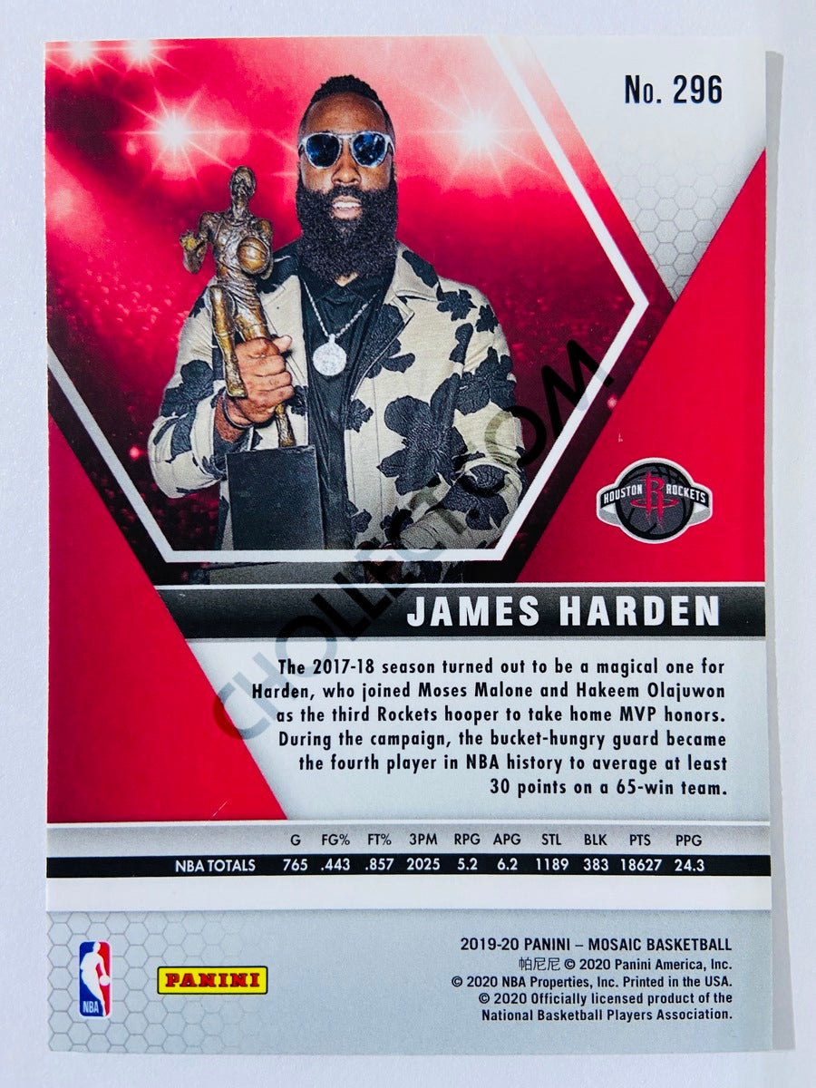 James Harden - Houston Rockets 2019-20 Panini Mosaic MVPs #296