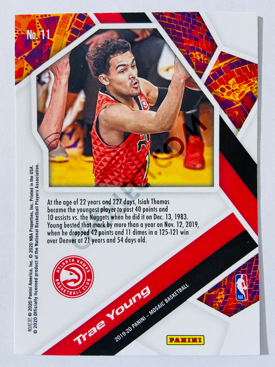 Trae Young - Atlanta Hawks 2019-20 Panini Mosaic Will to Win Insert #11
