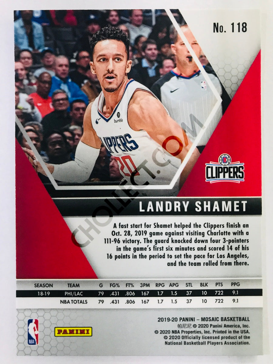 Landry Shamet - Los Angeles Clippers 2019-20 Panini Mosaic #118