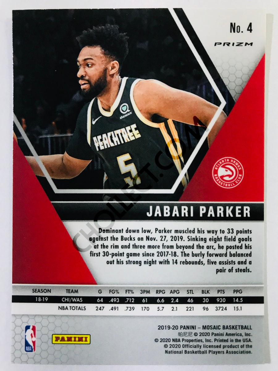 Jabari Parker - Atlanta Hawks 2019-20 Panini Mosaic Pink Camo Parallel #4