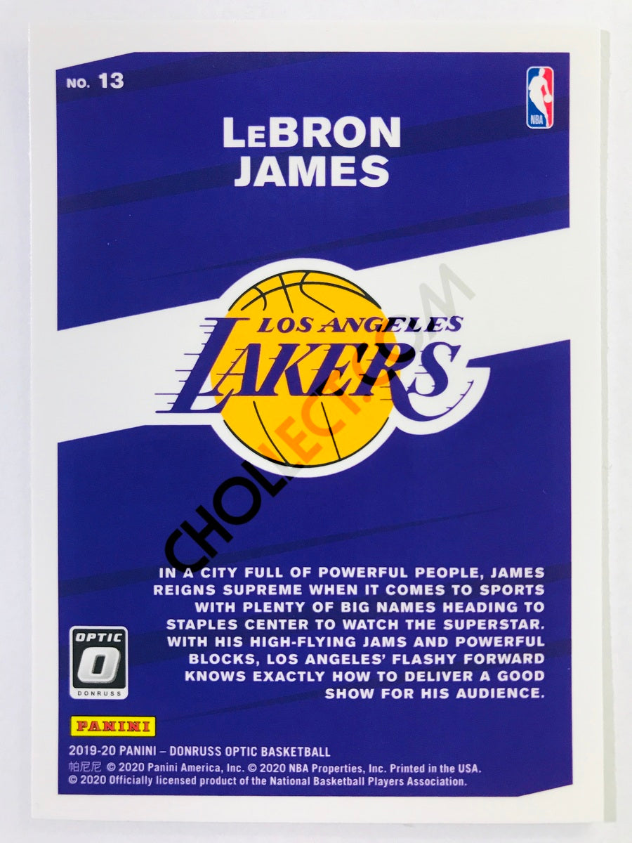 LeBron James - Los Angeles Lakers 2019-20 Panini Donruss Optic My House Insert #13