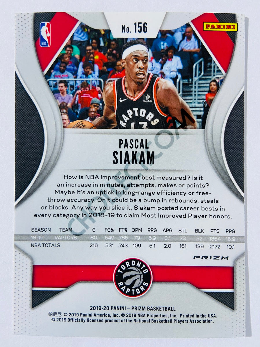 Pascal Siakam - Toronto Raptors 2019-20 Panini Prizm Silver Parallel #156