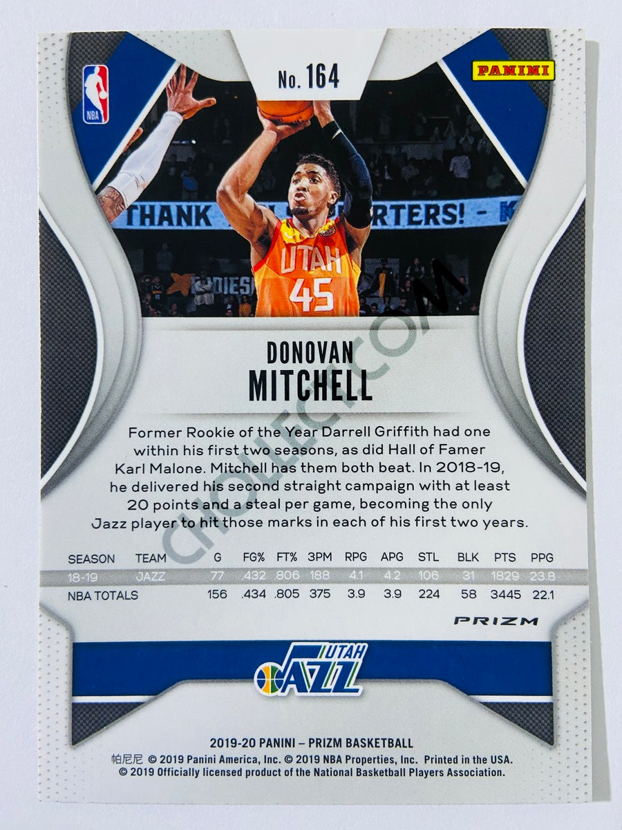 Donovan Mitchell - Utah Jazz 2019-20 Panini Prizm Pink Ice Parallel #164