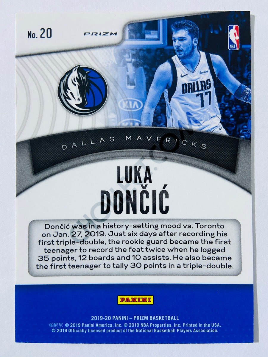 Luka Doncic - Dallas Mavericks 2019-20 Panini Prizm Dominance Silver Parallel #20