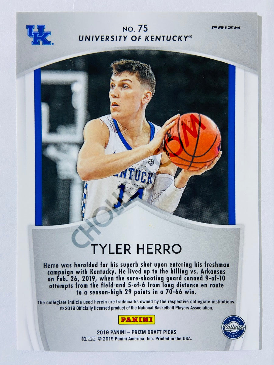 Tyler Herro - University of Kentucky 2019-20 Panini Prizm Draft Picks Crusade Pink Pulsar Rookie #75