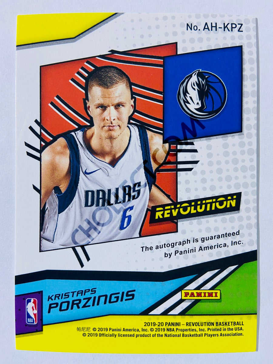 Kristaps Porzingis - Dallas Mavericks 2019-20 Panini Revolution Autograph #25