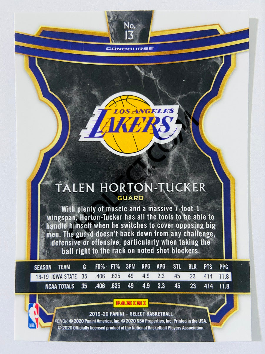 Talen Horton-Tucker - Los Angeles Lakers 2019-20 Panini Select Concourse Level RC Rookie #13