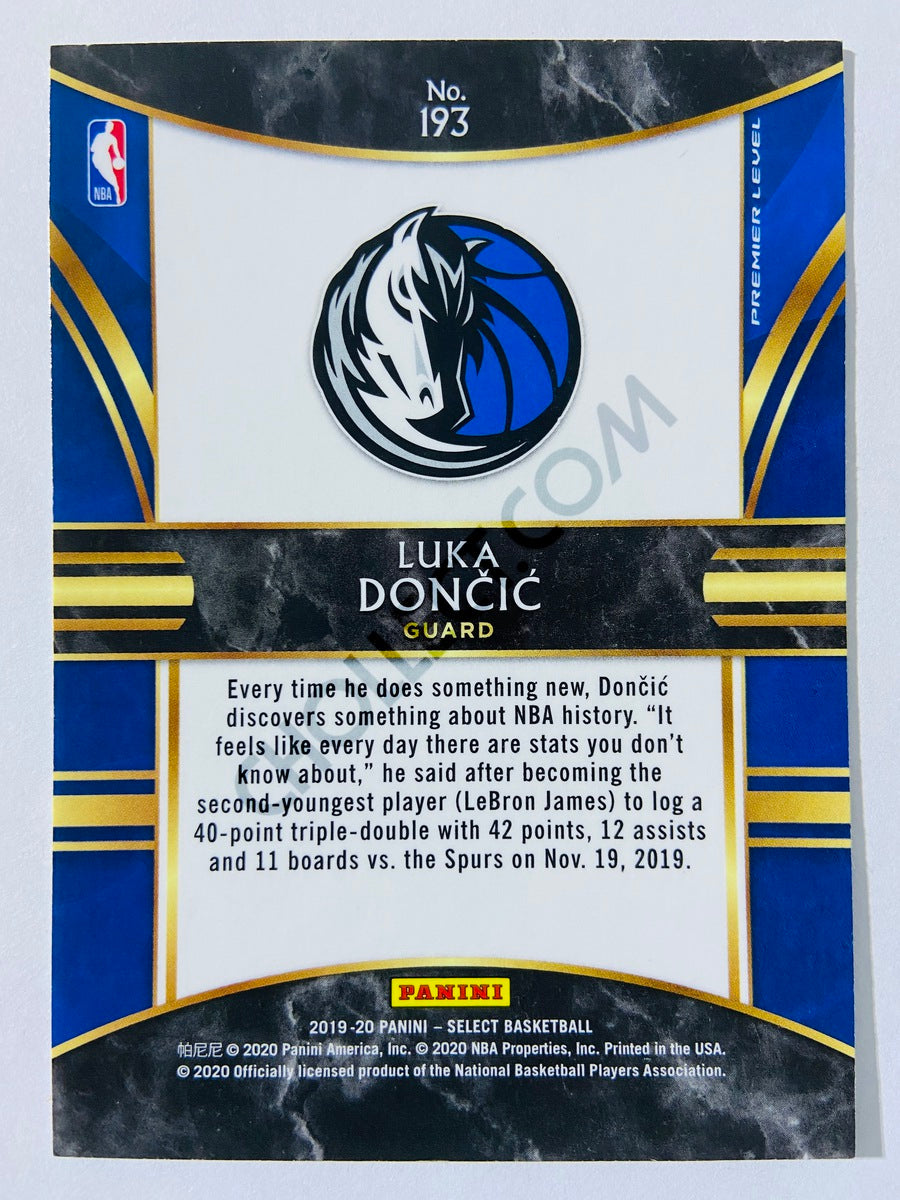 Luka Doncic - Dallas Mavericks 2019-20 Panini Select Premier Level #193