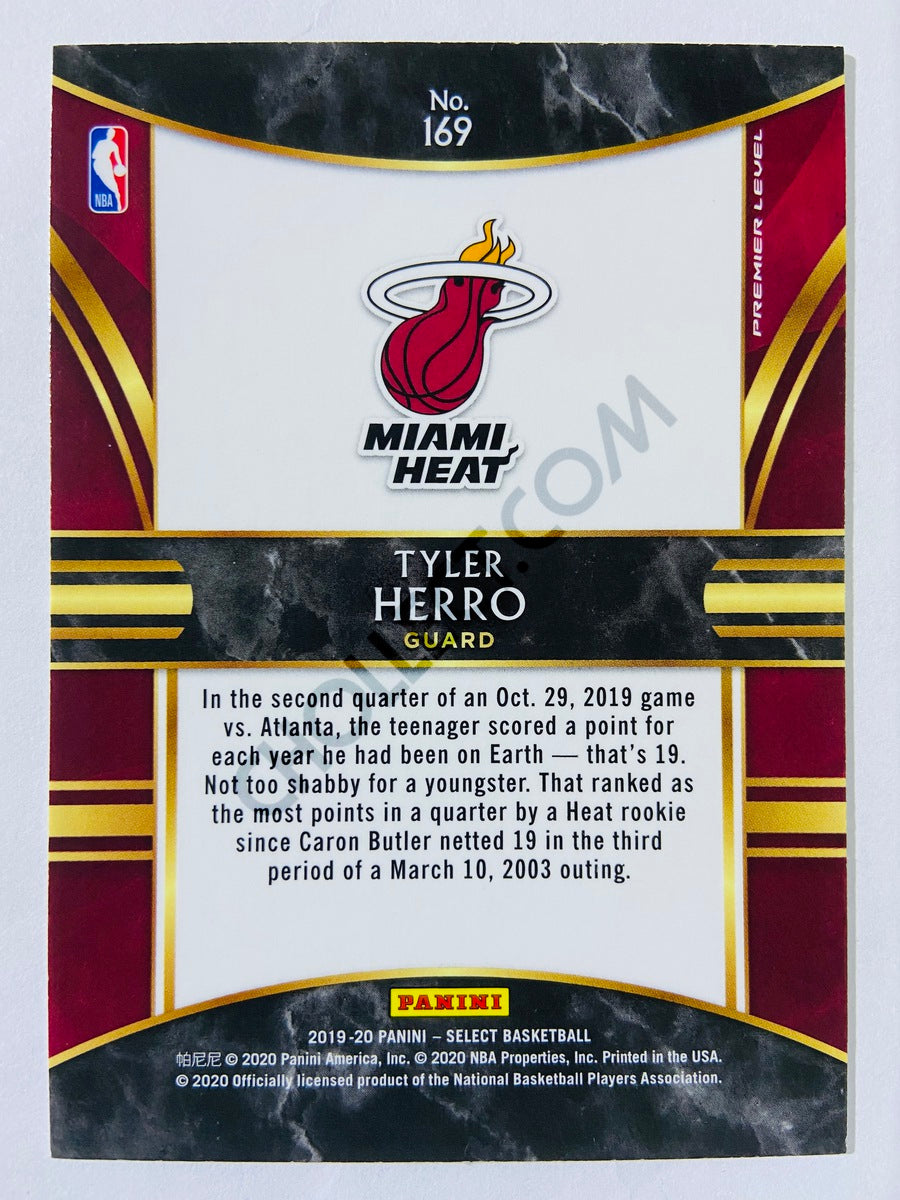 Tyler Herro - Miami Heat 2019-20 Panini Select Premier Level RC Rookie #169