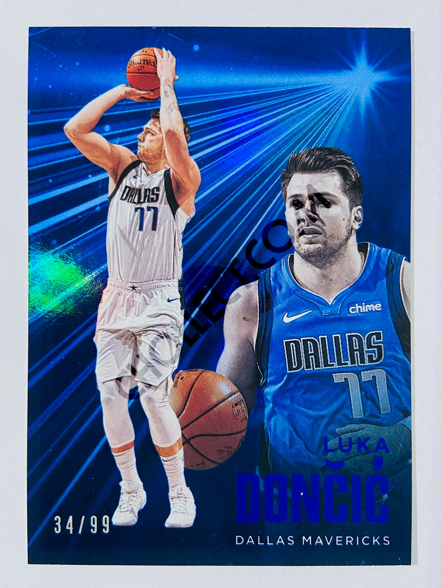 LUKA DONCIC Autographed Mavericks 75th Anniversary White Swingman